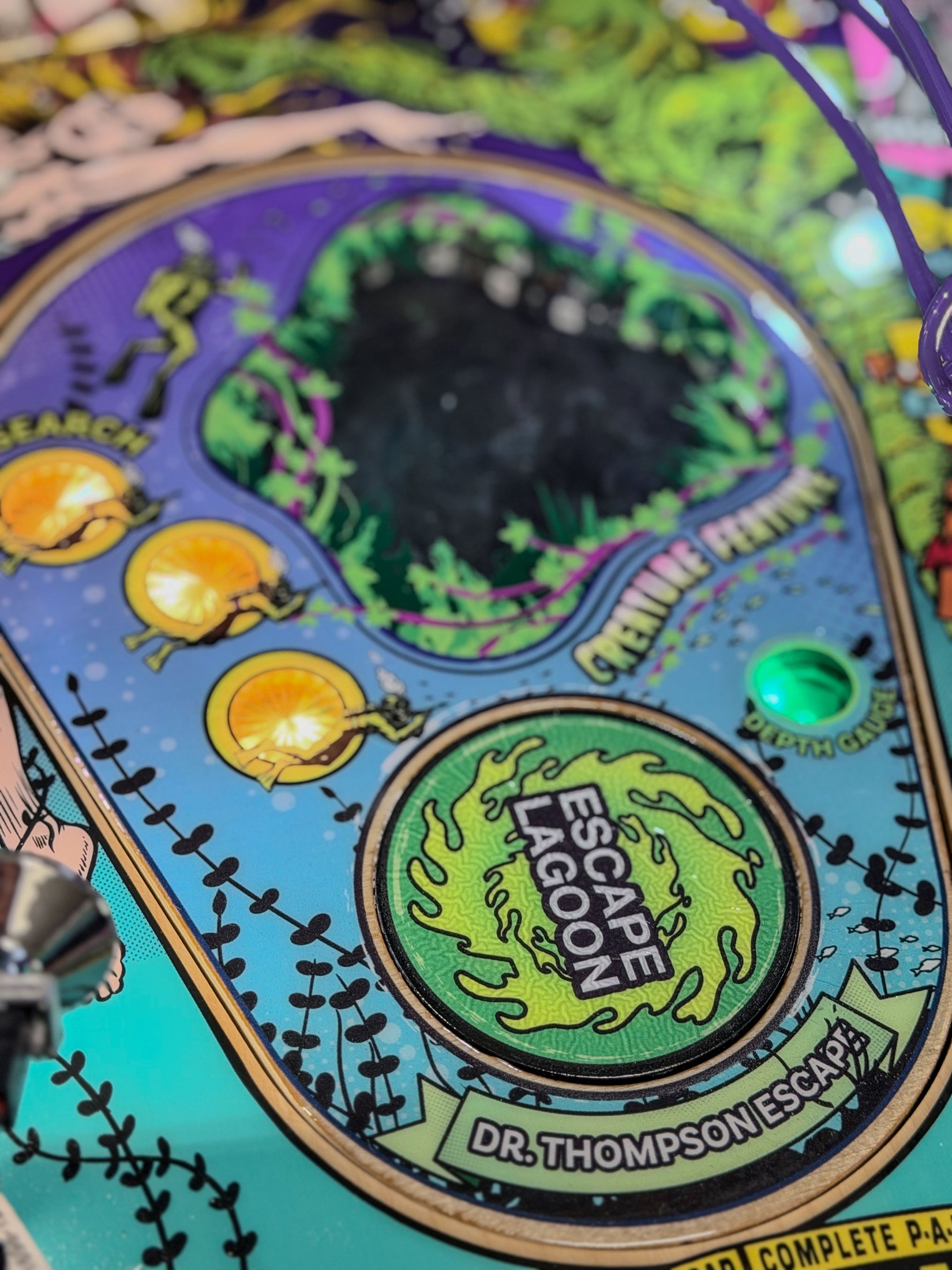 Detailed view of the Escape Lagoon spinner and Creature window